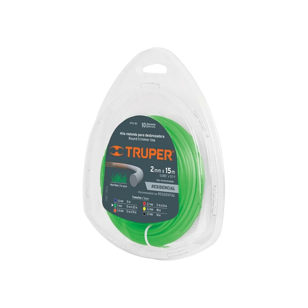 Леска для триммеров Truper HTA-80 17606