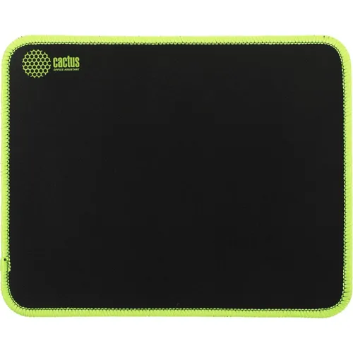 Коврик для мыши Cactus Black черный, ткань, 250х200х3мм [cs-mpc-d01s]
