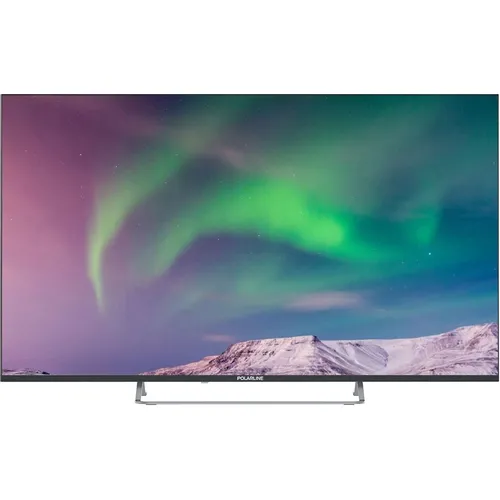 55" Телевизор POLARLINE 55PQ71STC-SM QLED, 4K Ultra HD, СМАРТ ТВ, Android, черный