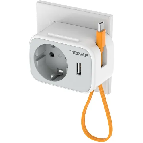 Сетевой фильтр TESSAN TS-332, серый