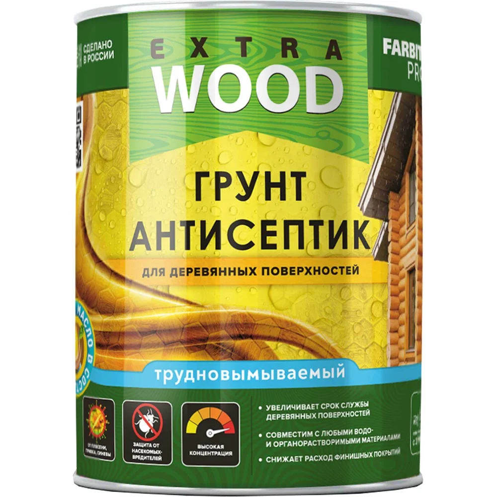 Грунт антисептик для деревянных поверхностей Farbitex 4300011881