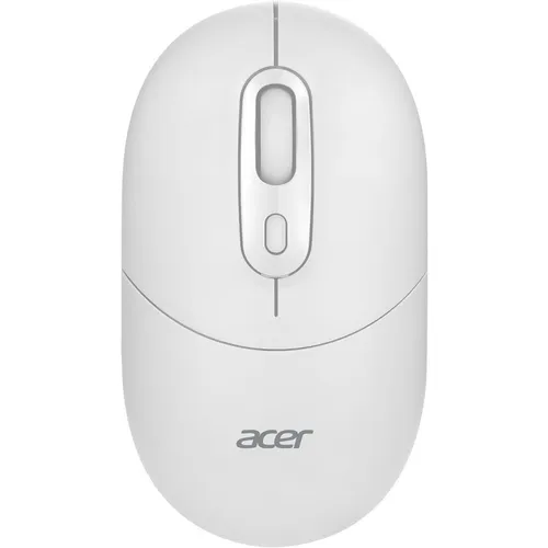 Мышь беспроводная Acer OMR301, Bluetooth/Радио, оптическая, USB, 1600dpi, белый [zl.mcecc.01u]