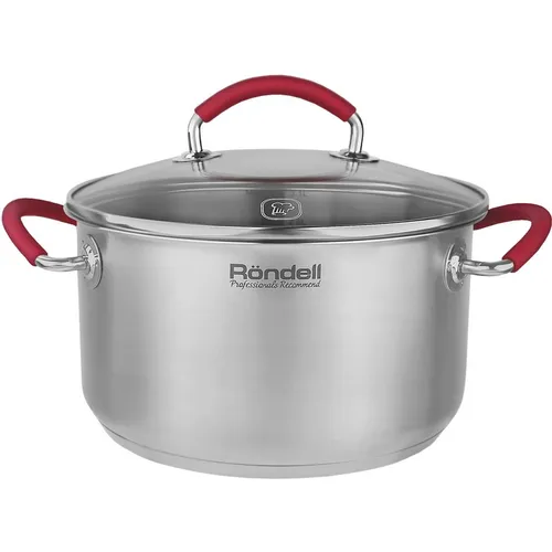 Кастрюля 3.1л Rondell Sorge RDS-1220, нержавеющая сталь, с крышкой