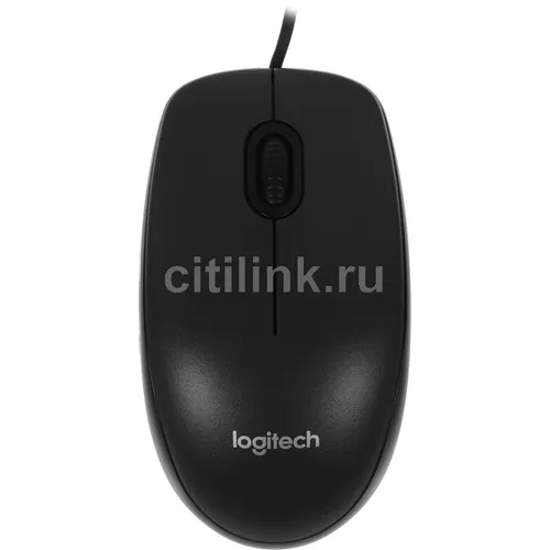 Мышь проводная Logitech M90, оптическая, USB, 1000dpi, черный [910-001793]