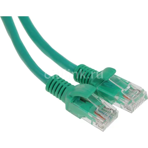 Патч-корд PREMIER PP12-2M/G литой (molded), UTP, кат.5E, 2м, 4 пары, 26AWG, алюминий омедненный, многожильный, зеленый