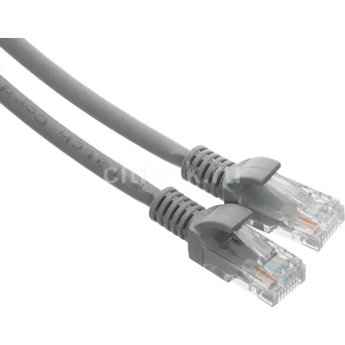 Патч-корд EXEGATE UTP-RJ45-RJ45-5e-3M-LSZH-GY UTP, кат.5E, 3м, 4 пары, алюминий омедненный, многожильный, серый