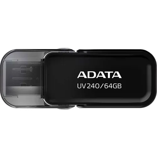 Флешка USB A-Data UV240 64ГБ, USB2.0, черный [auv240-64g-rbk]