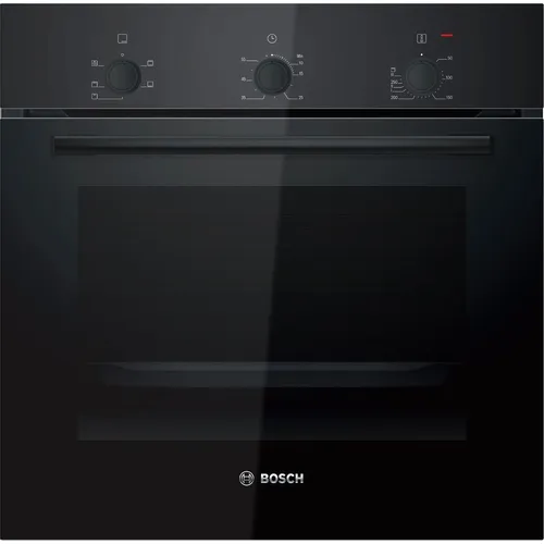 Духовой шкаф электрический Bosch Serie 2 HBF011BA1T, 71л, дверца с 2 стеклами, черный