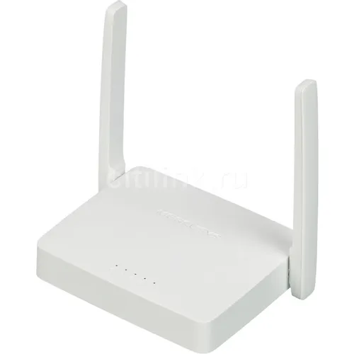 Wi-Fi роутер MERCUSYS MW300D, Wi-Fi 4, N300, 2.4ГГц, 3 LAN, ADSL2+ (Annex A), белый