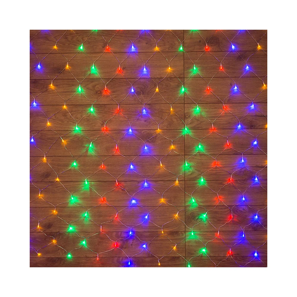 Гирлянда Neon-Night СЕТЬ 1,5х1,5м, прозрачный ПВХ, 150LED мультиколор 215-129