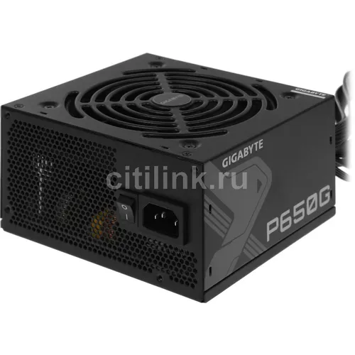 Блок питания Gigabyte GP-P650G, 650Вт, 80 PLUS GOLD, 120мм, черный, retail