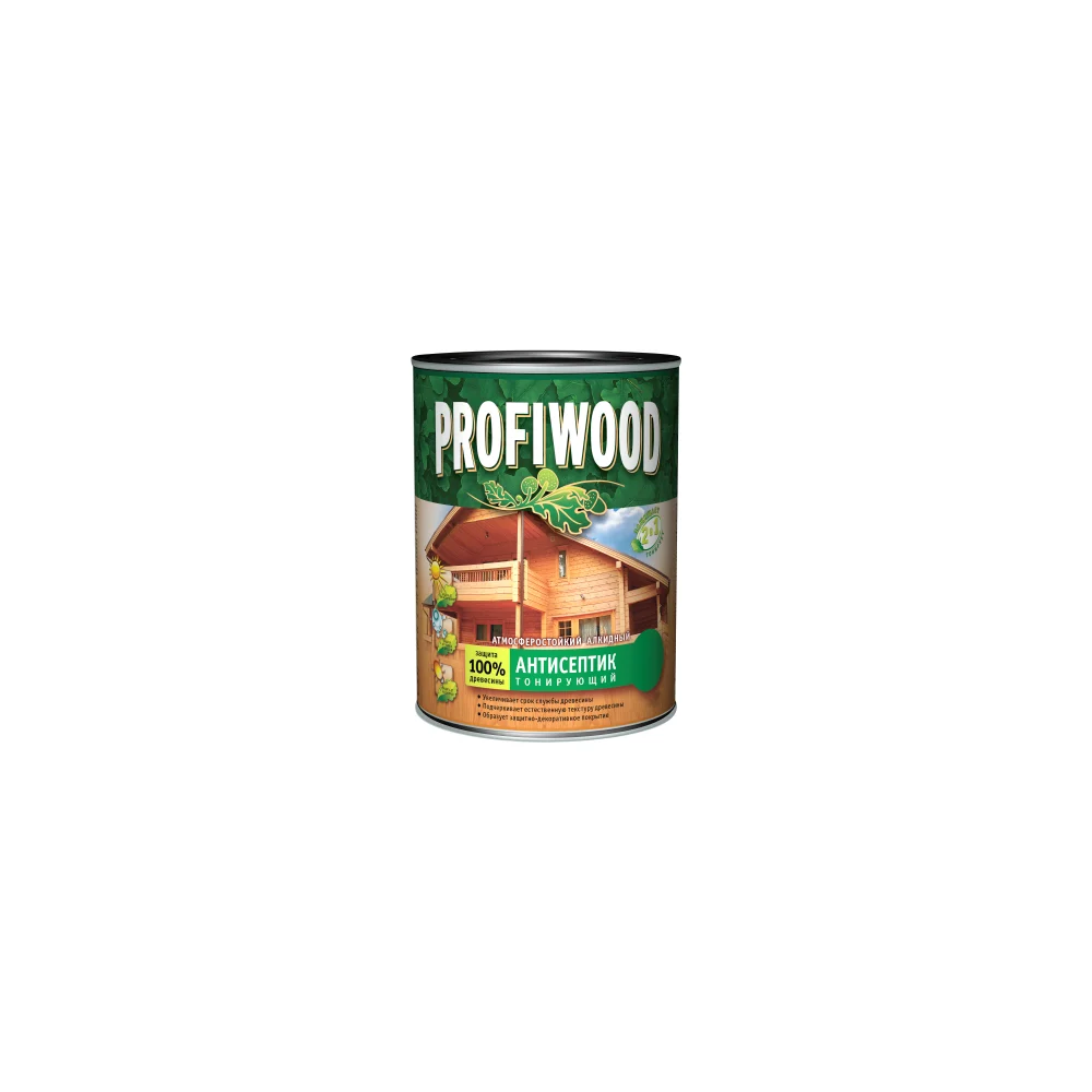 Тонирующий атмосферостойкий алкидный антисептик Profiwood 3891