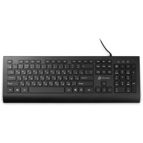 Клавиатура Oklick 155M, проводная, USB, мембранная, черный [1678057]