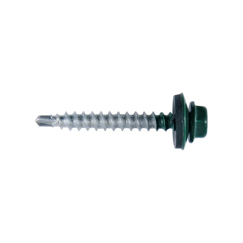 Саморез Tech-Krep 4,8х35 RAL6005 тёмно-зеленый 250 шт. 127874
