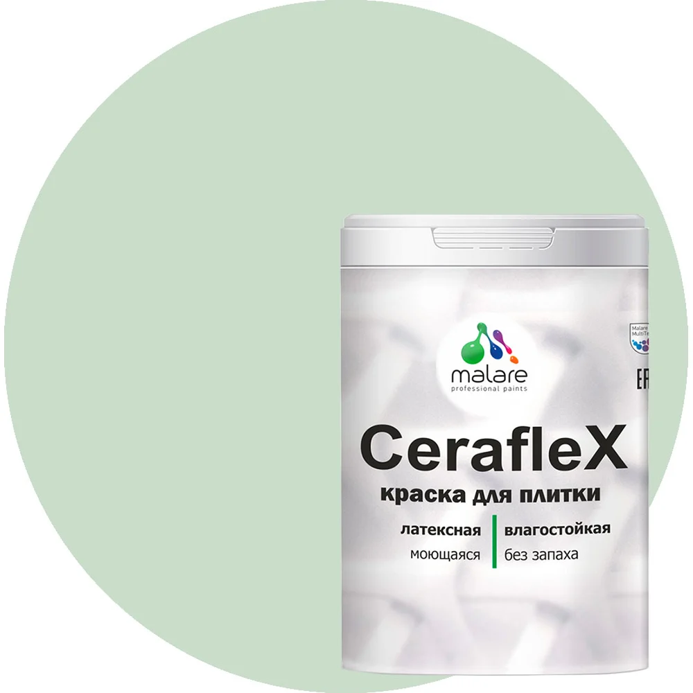 Латексная краска для кафельной и керамической плитки MALARE Ceraflex 2036773355229