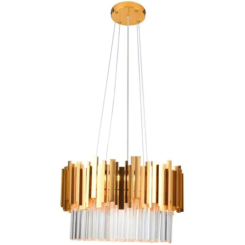Люстра HIPER Odri H172-1, 5 х 40 Вт, латунь/прозрачный