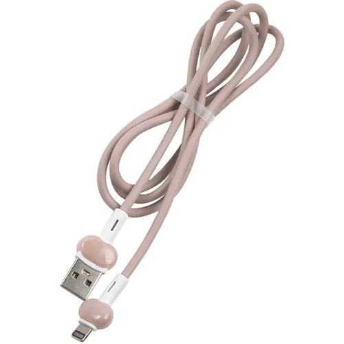 Кабель Redline Candy, Lightning (m) - USB (m), 1м, 2A, розовый [ут000021991]