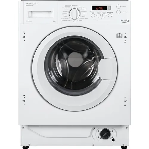 Встраиваемая стиральная машина HOMSAIR WMB1486WH, с сушкой