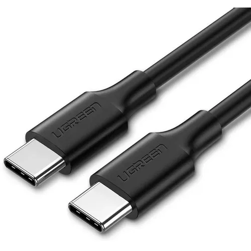 Кабель UGREEN US286, USB Type-C (m) - USB Type-C (m), 1м, 3A, черный [50997]
