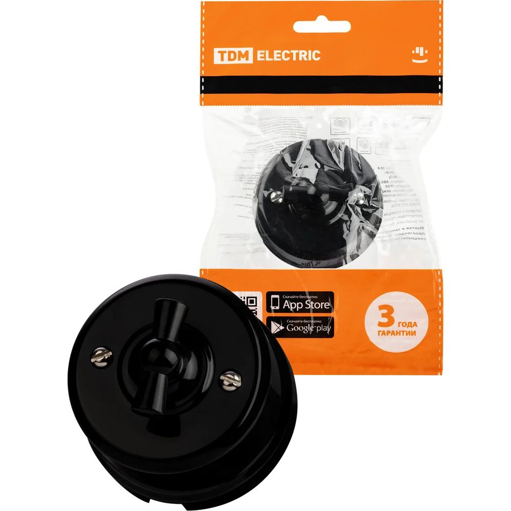 Поворотный выключатель TDM ELECTRIC Виви SQ1820-1205