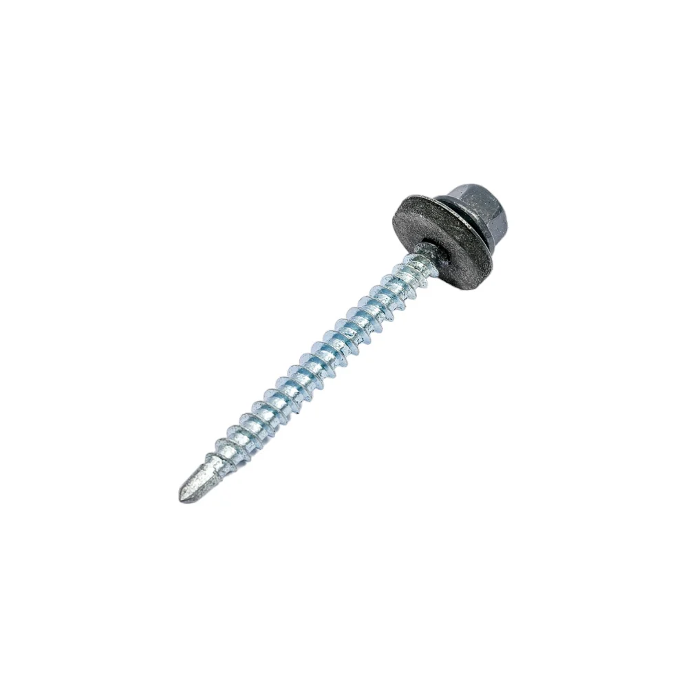 Кровельный саморез КРЕП-КОМП 4,8x51 RAL7024 серый графит 100 шт. ск517024кф