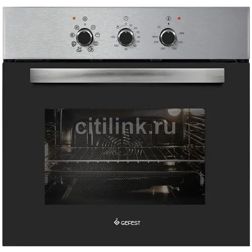 Духовой шкаф электрический GEFEST ЭДВ ДА 602-01 Н1, 55л, дверца с 2 стеклами, нержавеющая сталь