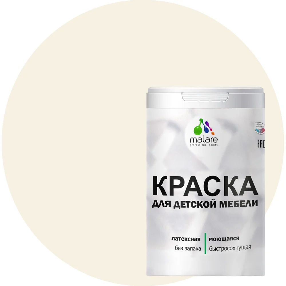 Латексная моющаяся краска для детской мебели MALARE 2036767690893