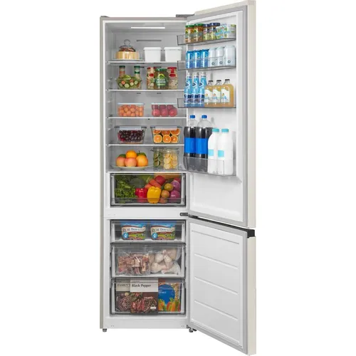 Холодильник двухкамерный Midea MDRB509FGF33ID инверторный, бежевый мрамор