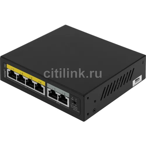 Коммутатор Netis P106C, неуправляемый