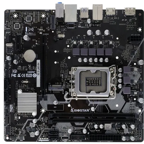 Материнская плата Biostar H610MT-E D5, Socket LGA 1700, Intel H610, mATX, Ret