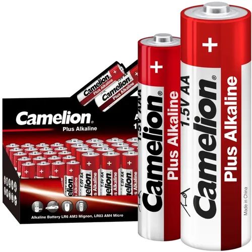 AA/AAA Батарейка CAMELION Plus Alkaline 20LR6 + 20LR03-CB, 40 шт.