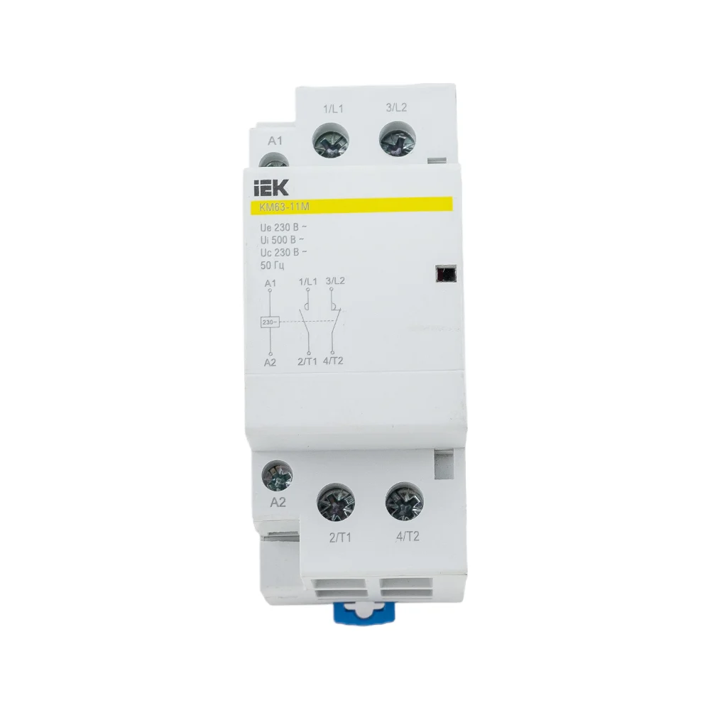 Контактор модульный IEK КМ63-11М MKK11-63-11