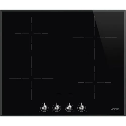 Индукционная варочная поверхность SMEG SI364BM, конфорок: 4 шт., стеклокерамика, независимая, черный