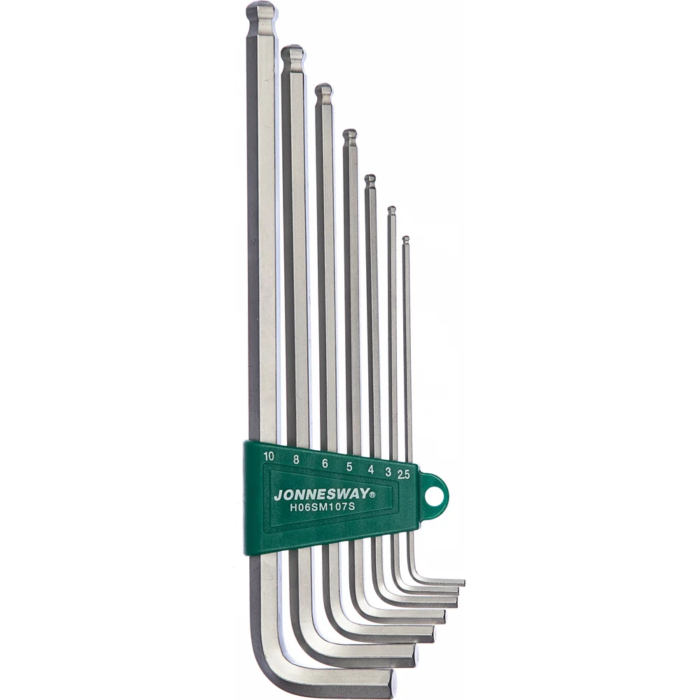 Набор шестигранников Jonnesway EXTRA LONG H06SM107S