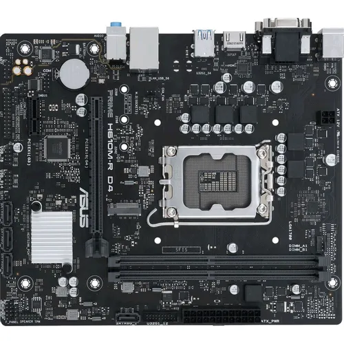 Материнская плата ASUS PRIME H610M-R D4-SI, Socket LGA 1700, Intel H610, mATX, Ret (White Box)