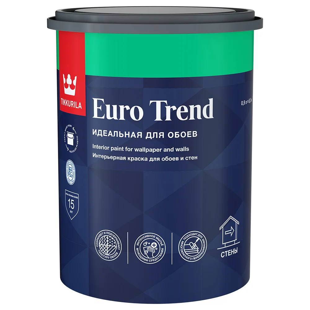 Интерьерная краска для обоев и стен Tikkurila EURO TREND 700009616
