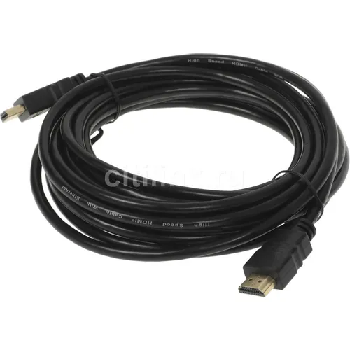Кабель аудио-видео KINGPRICE KP-HDMI-v1.4-5m, HDMI (m) - HDMI (m), ver 1.4, омедненный, 5м, черный