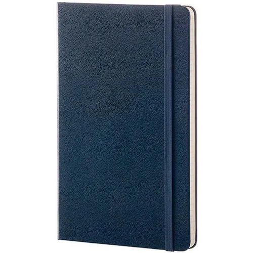 Блокнот Moleskine Classic, 240стр, без разлиновки, твердая обложка, синий сапфир [qp062b20]