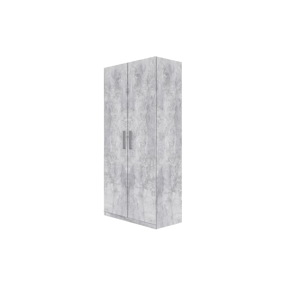 Шкаф ЦМК trend 1000x520x2200, распашной, 2-створчатый, бетонный камень ME0003
