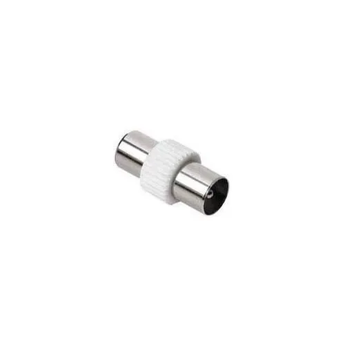 Адаптер антенный HAMA H-43490, Coax (m) - Coax (m), белый [00043490]