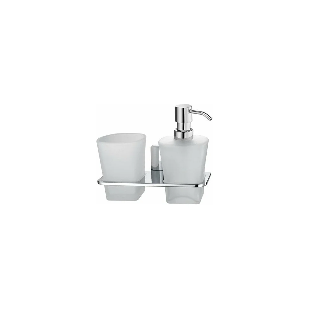 Держатель стакана и дозатора WasserKraft Leine K-5089