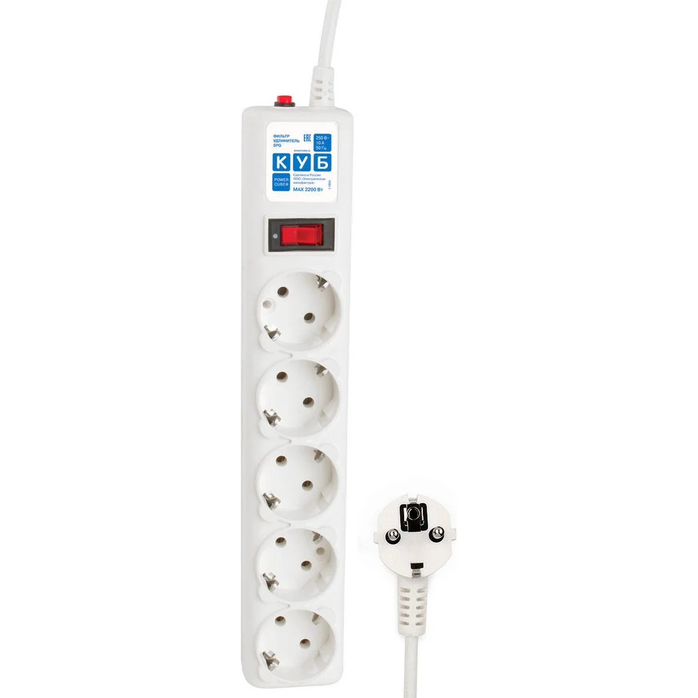 Сетевой фильтр Power Cube SPG-B-10-WHITE
