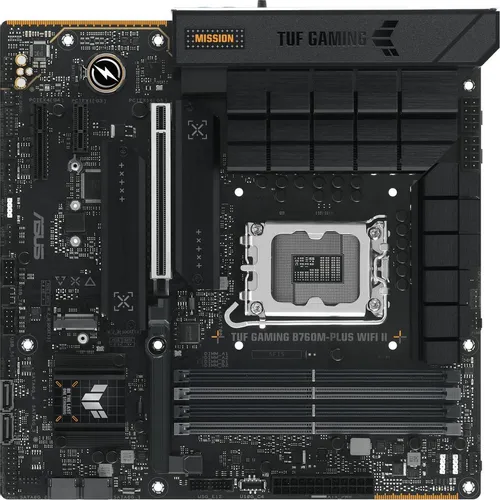 Материнская плата ASUS TUF GAMING B760M-PLUS WIFI II, Socket LGA 1700, Intel B760, mATX, Ret
