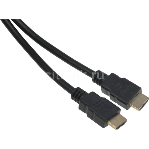 Кабель аудио-видео WH-111, HDMI (m) - HDMI (m), ver 2.0, 1м, GOLD, черный [9780]