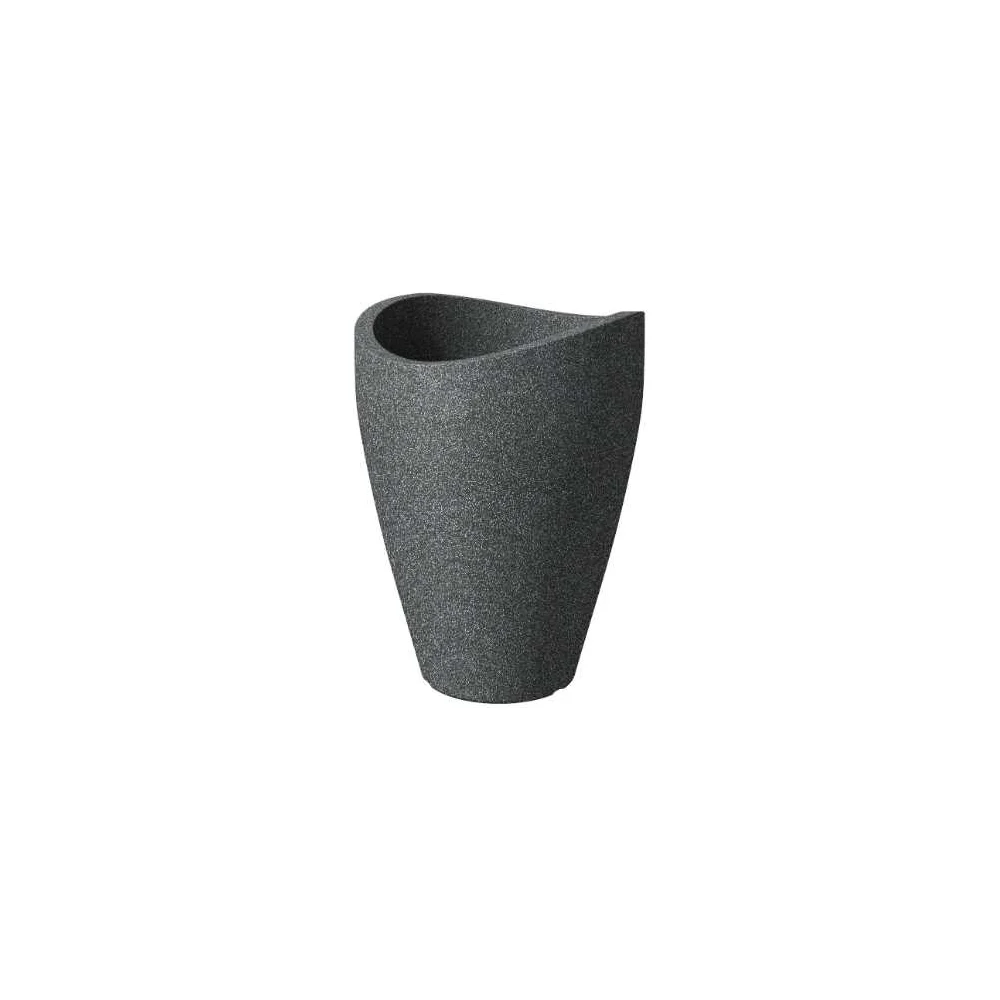 Пластиковое кашпо SCHEURICH 254 Schwarz-Granit 061346