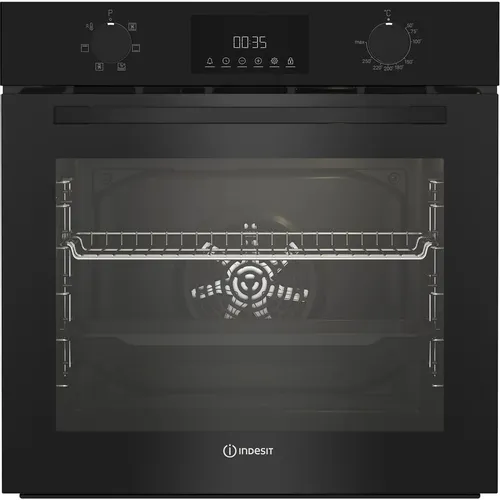 Духовой шкаф электрический Indesit IBFTE 2434 BL, 72л, дверца с 2 стеклами, черный