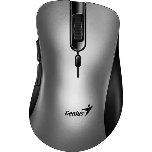 Мышь беспроводная Genius Ergo 8100S AI, радио, оптическая, USB, 1600dpi, серебристый [31030040404]