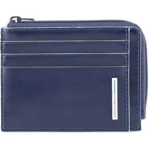 Чехол для кредитных карт Piquadro Blue Square PP4822B2R/BLU2, кожа натуральная, синий