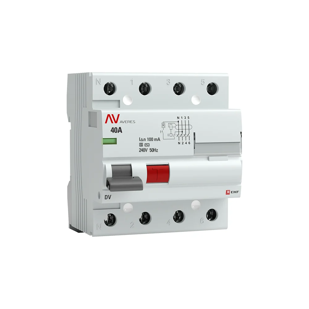 Устройство защитного отключения EKF DV AVERES rccb-4-40-100-s-av