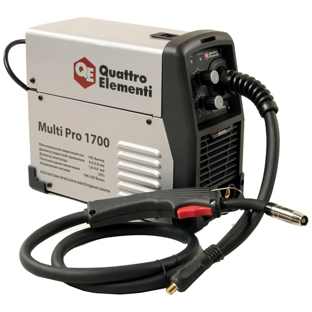 Полуавтоматический сварочный инвертор QUATTRO ELEMENTI Multi Pro 1700 790-052